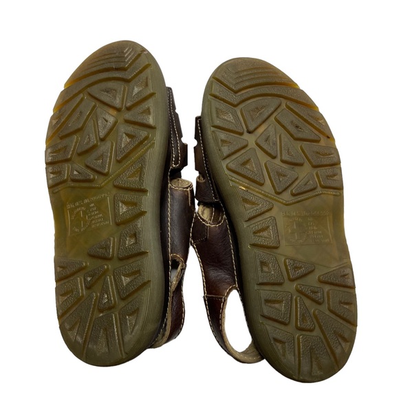DR MARTENS 8092 Vintage Leather Fisherman Sandals Brown Chunky Sole Size 10 - Picture 8 of 10